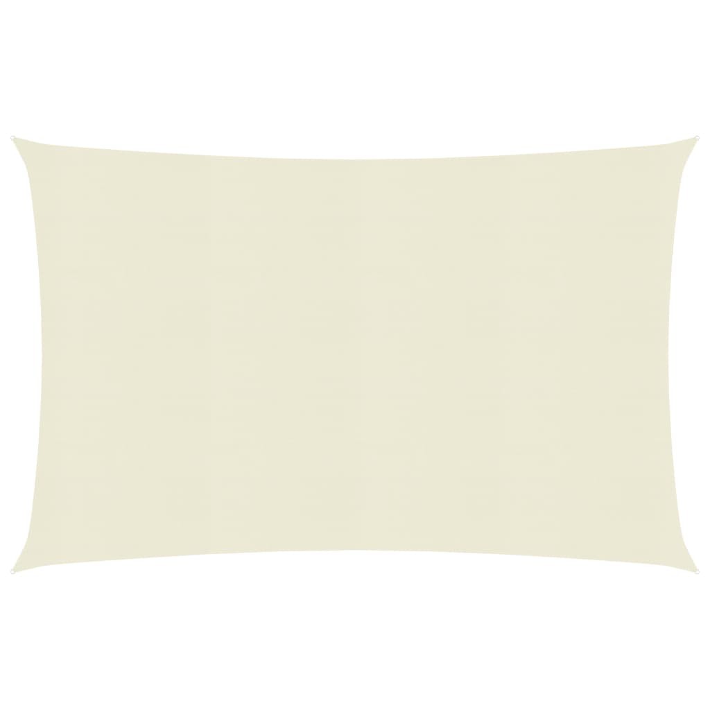 Sunshade Sail 160 g/m² Cream 3x6 m HDPE